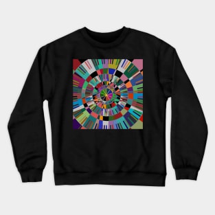 Psychedelic Piano Keyboard Geometric Crewneck Sweatshirt